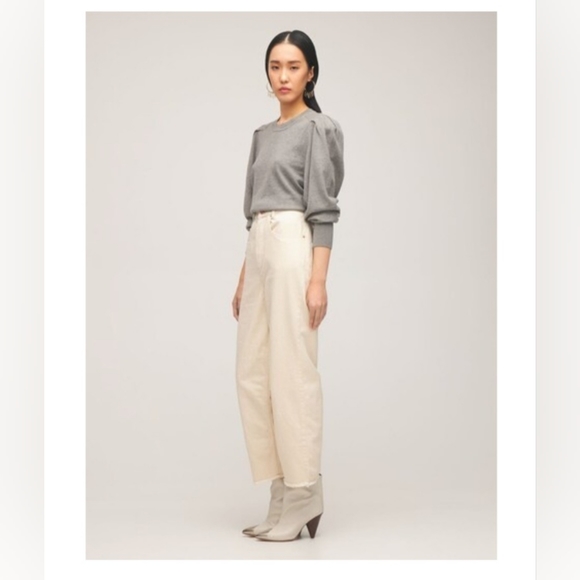 Isabel Marant Denim - ISABEL MARANT LALISKASR JEANS 36 IN ECRU NWT